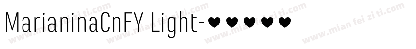 MarianinaCnFY Light字体转换